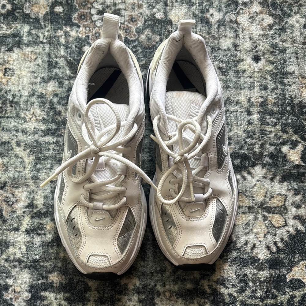 Nike White and Gray Athletic Shoes